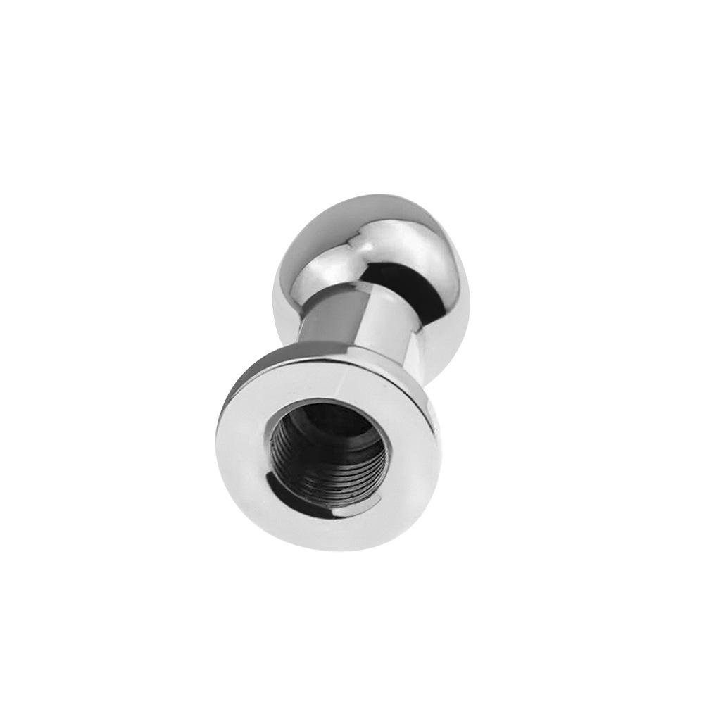 175g Dia 38mm Metal Inner Hollow Anus Beads Balls Flushable Anal Butt Plug Magnus Enema Syringe Cleaning Fetish Sex Adult Toys