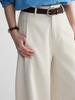 Early Morning Curved-Leg Tencel Pants with Side Pockets - Floor-Length Casual Wear