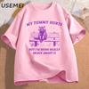Unisexs Tshirt My Tummy Hurts But Im Being Really Brave About It Tshirts Funny Graphic Meme Racco Graphic T Shirts Unisex Clothes