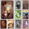 Friedrich Nietzsche Decor Vintage Metal Signs Tin Signs Captain Poster Decor for Bar Pub Club Man Cave Wall Decoration