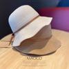 Hat Women's Spring and Autumn Sunshade Fashion Bucket Hat Temperament Casual with New Travel Sunscreen Show Face Small Top Hat