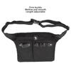 Multi Functional Portable Scissors Waist Bag Hair Clip Comb Hairdressing Tool Storage Bag Black(Black )