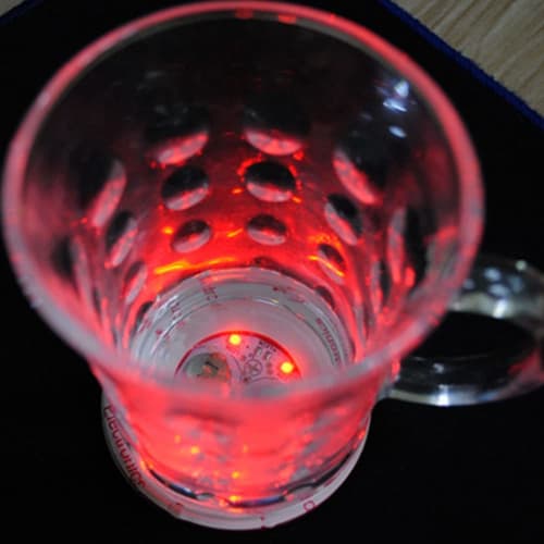 20pcs Multicolor LED Bar Light Up Coasters for Drink Cups, Wine Liquor Bottles, Atmosphere Lights, Stickers for Kitchen Accessories
