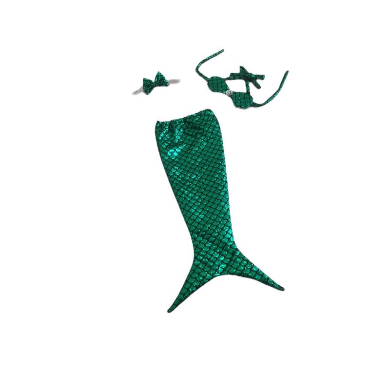Dog Costume Pet Mermaid Bra Tail Bikini Clothing Bowknot Dressing Up Swimwear