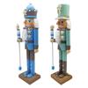 Handcrafted Coastal Theme Nutcrackers King Statue Christmas Decoration Wooden Figurine Table Centerpieces Ornament Gift