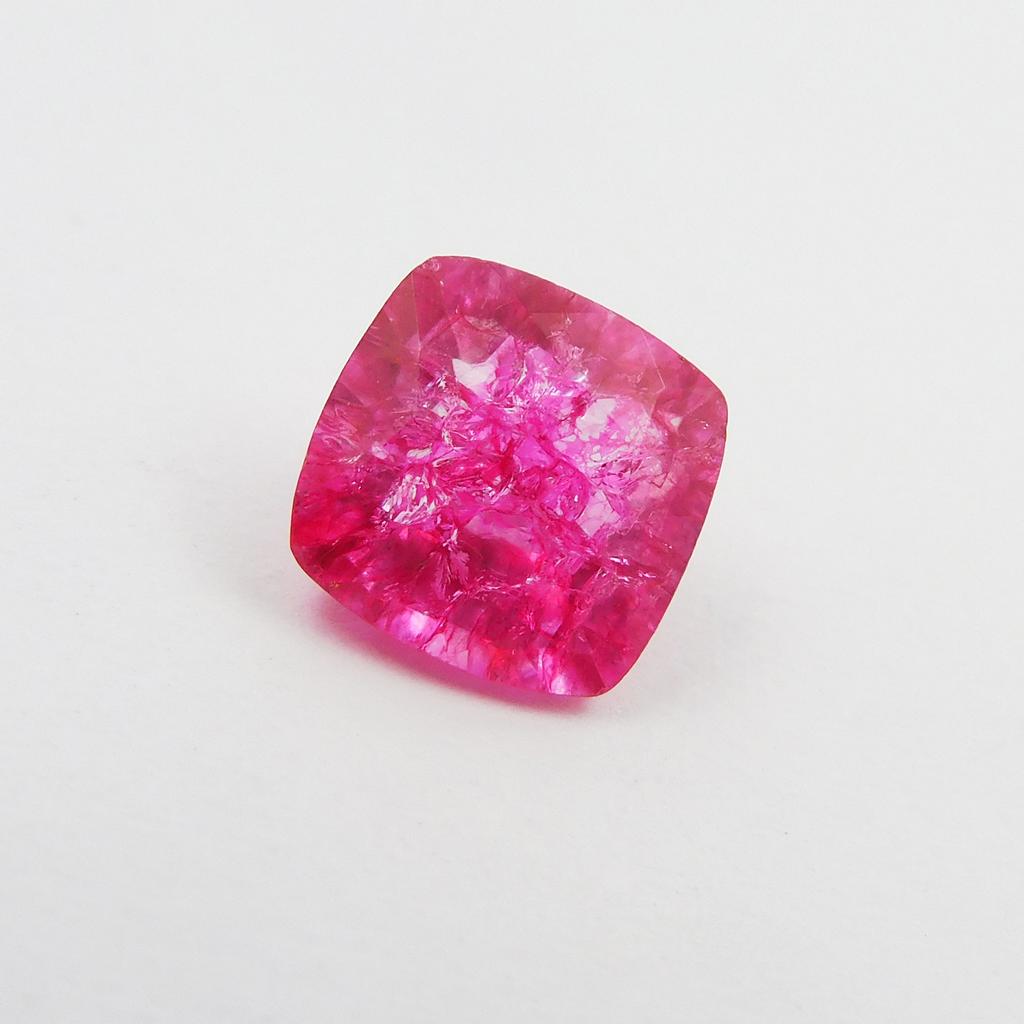 2.50 Ct Natural Ceylon Pink Sapphire Square Cushion Cut CERTIFIED Loose Gemstone P-983-Sa
