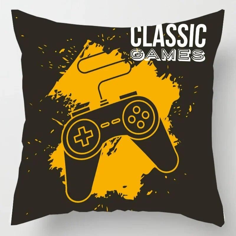 Home Decor TV Game Fan Style Square Pillowcase Cushion Cover Anime New Design Gamer Grip Printed  45x45 Gift for Kids