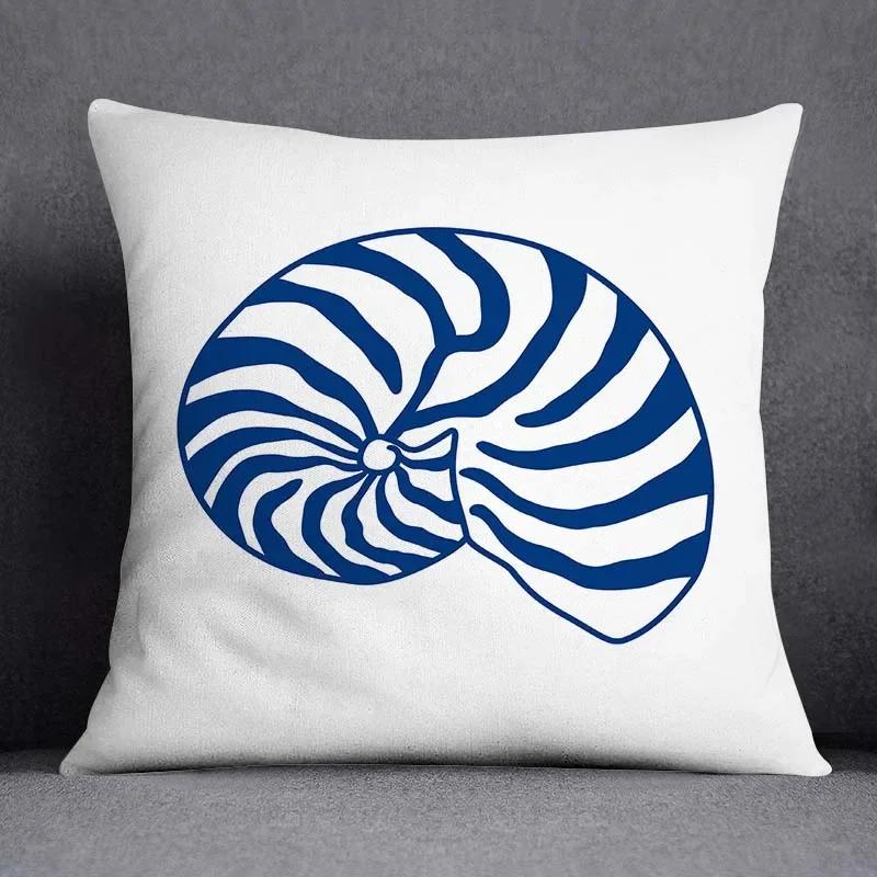 Blue Sailor Mermaid Marine Home Decor Pillowcase Square   Office  Cushion Cover
