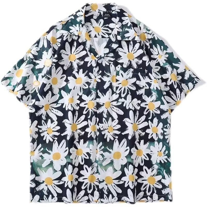 2024 Vintage Shirt For Men'S Summer Clothing, Loose And Niche Design For Students, Fun New Men'S Top For Outdoor Wear