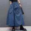 ZANZEA Womens Casual Elastic Waist Loose Long Bud Skirt