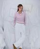ROSEFRANTZ Eyelet Henley-Neck Long Sleeve [Pink]