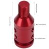 Gorgeri Shift Knob, Universal Car Shift Knob Adapter 12x1.25 (Red)