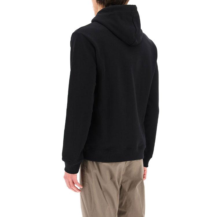 KENZO Sweatshirts Men's Black Hooded (Non-detachable) Moderate FB55SW3304MM-99