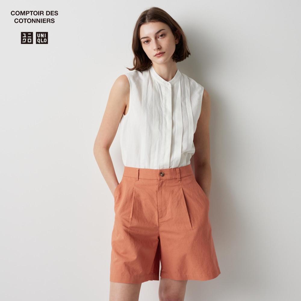 

Шорты UNIQLO JAPAN из смесового льна можно комбинировать.