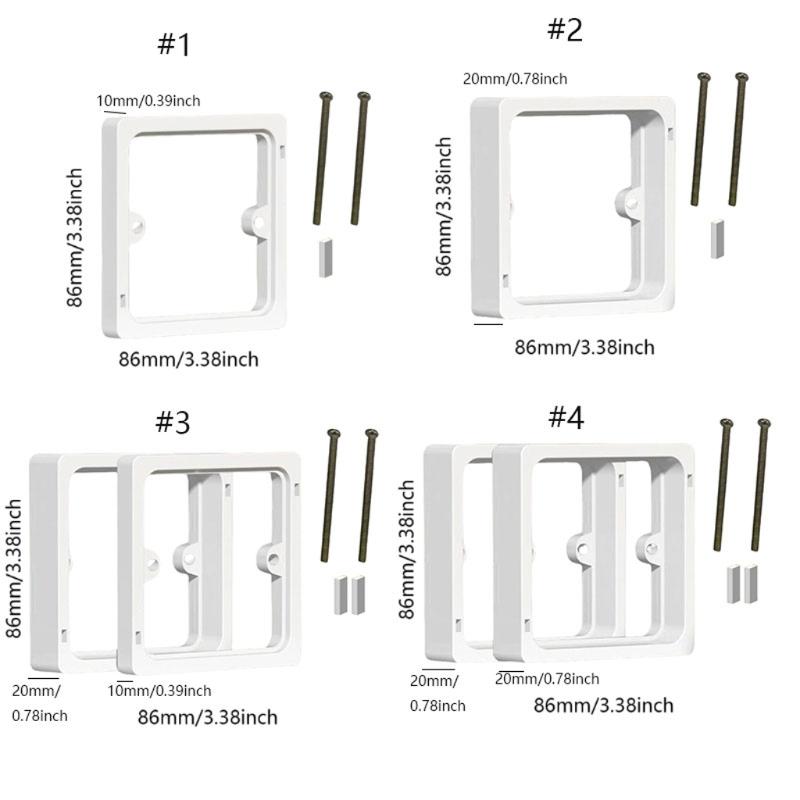 Single Gang Box Extender Electrical Box Spacers Electrical Outlet Box Extender Plastic Unit Receptacle Extender