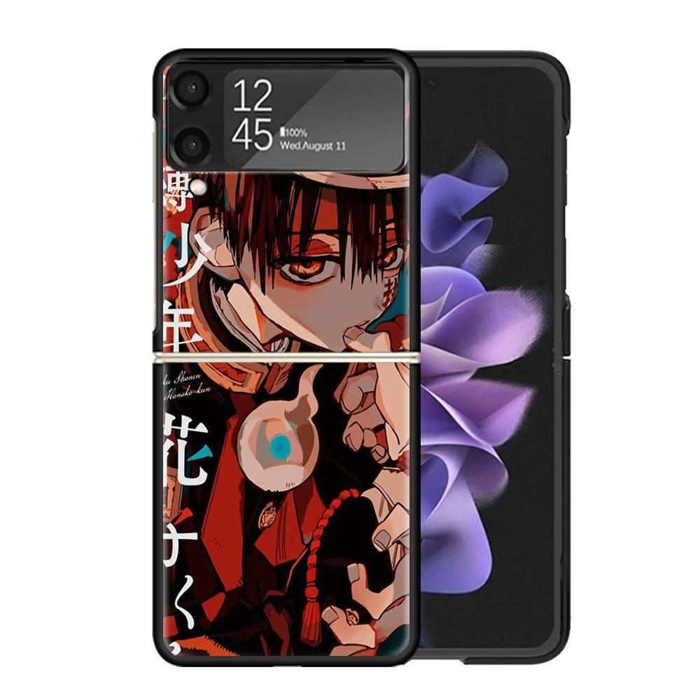 Toilet Bound Hanako Kun Anime Clear Phone Case For Samsung Z Flip 7 6 5 4 3 Galaxy ZFlip7 ZFlip6 ZFlip5 ZFlip4 ZFlip3 5G Print C
