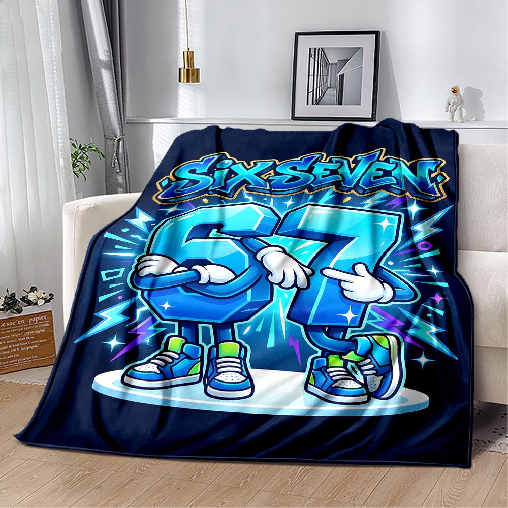 Sixty-seven Blanket,Suitable for sofas, offices, travel, living rooms, Gifts to relatives and friends, Blanket,Suitable for all seasons.