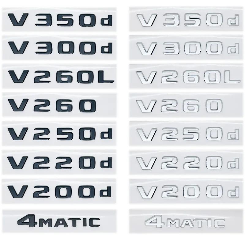 3D NIGHT EDITION Emblem for Benz V-Class W447 V260L V200d V220d V250d V300d V350d Fender & Trunk Logo Sticker Accessori