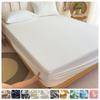Hochwertiges Baumwoll-Spannbettlaken mit Gummibändern Matratzenbezug für Queen King Size Bett Kein Kissenbezug Enthalten 140/160/200cm