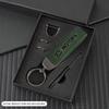 PODV6 Metal Vintage Leather Car Logo Styling Keychain Key Ring For KIA Ceed Sportage Rio Proceed K5 Optima Sedona Forte Cerato Venga