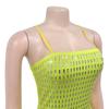Elegant Rhinestone Backless Spaghetti Strap Dress - New Women's Fashion Style