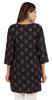 Moomaya Womens Tops Rayon Block Print Tunic 3 4th Sleeve Tunic Summer Blouse