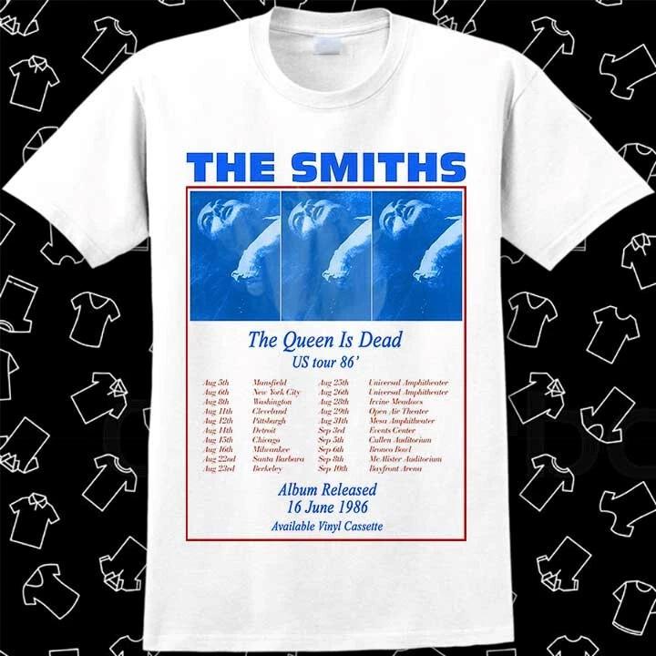 The Smiths US-Tour 86 Queen Is Dead T-Shirt Meme Geschenk Lustiges T-Shirt Vintage-Stil 548