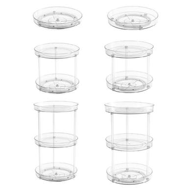 Organisateurs Rotatifs Clairs pour Cuisine et Salle de Bain Gain de Place Organisateurs Rotatifs Clairs pour Cuisine Support pour Placards