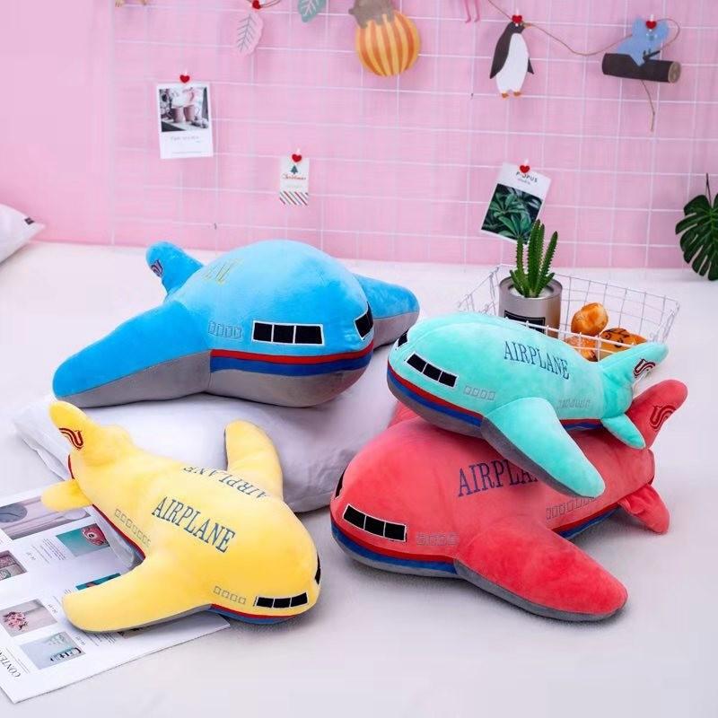 Plush Airplane Toy Cartoon Stuffed Dolls Kids Gift Home Decorations Bedroom