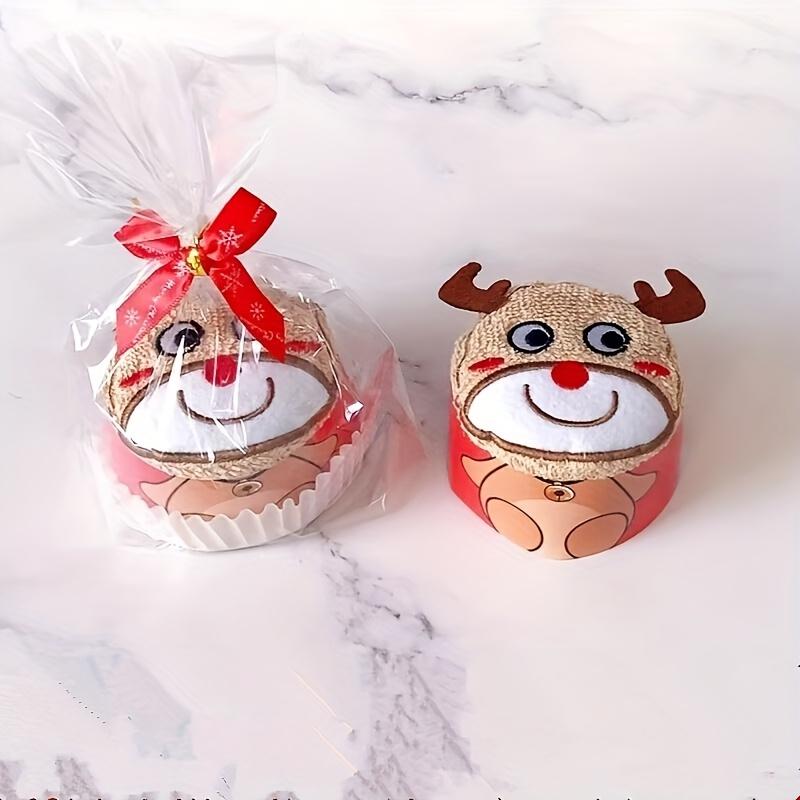 Christmas Towel, Embroidered Youngsters's Gift Cartoon Christmas Gift Activity Small Gift, Kitchen Towel, Absorbent and Easy To Clean