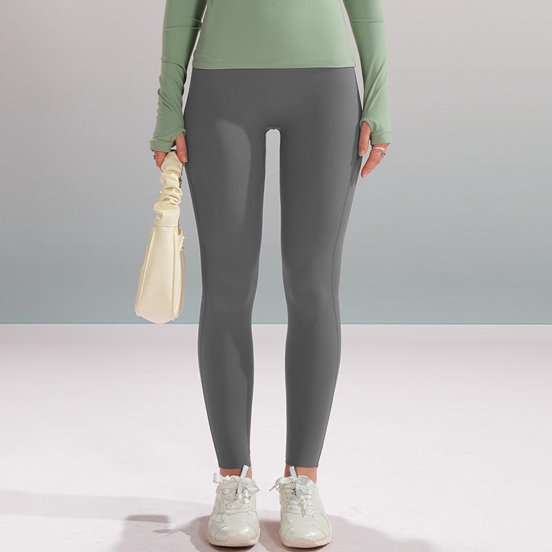 

Женские брюки для йоги с высокой талией и вельветовой подкладкой - Осень/Зима 2024, Облегающий крой, Поддержка бедер, Спортивная версия. XXL