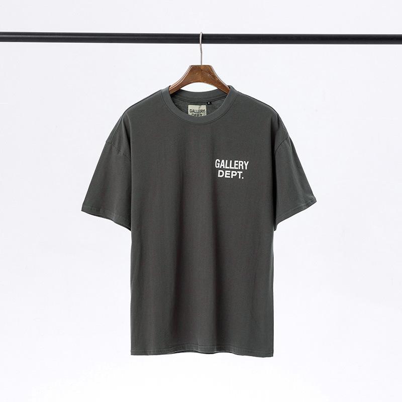 GALLERY DEPT Slogan Alfabetico LOGO Stampato Hip Hop Unisex Maglietta Casual a Maniche Corte Girocollo