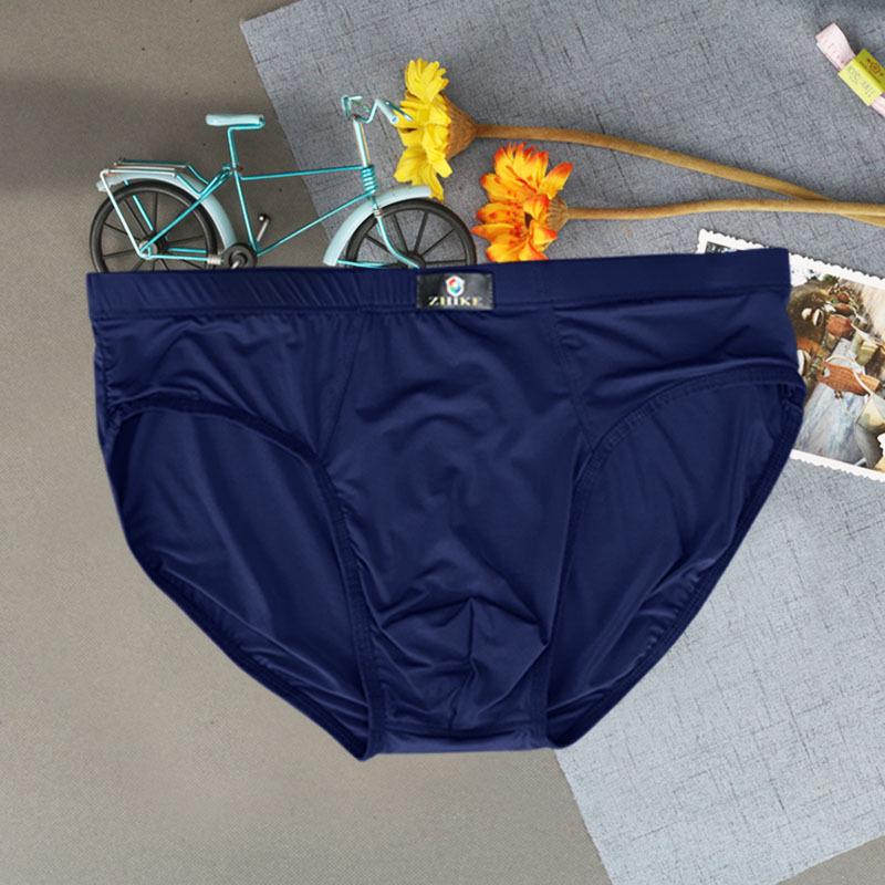 Ice Silk Men's Thin Sexy Breathable Summer Briefs