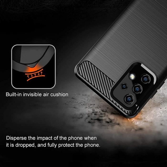 Coque de Téléphone - PROSHOP - pour Samsung A12 - Coque Souple - Haute Résistance - avec 2 Verres Trempés