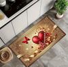 VIKAMA Valentine'S Day Heart Welcome Doormat Red And White Heart Pattern Carpet Machine Washable Entrance Door Mat Home Decor