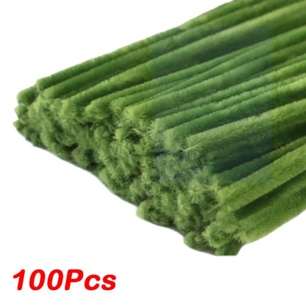 100/300/400Pcs Flexible Wire Pipe Cleaners Bendable Plush Sticks  for Artificial Flower Making