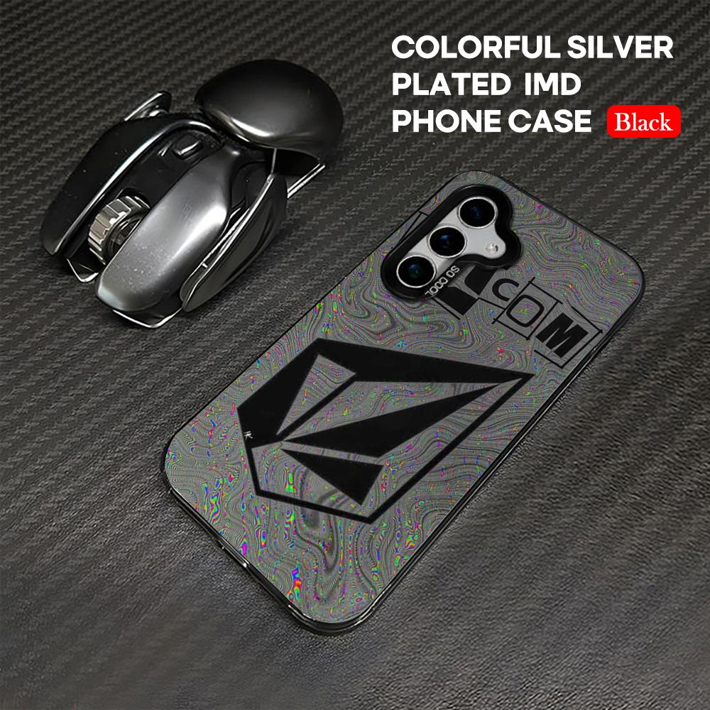

Cultural Youth V-volcom Phone Case IMD Colorful Case Silver for Samsung Galaxy S25 S24 S23 S22 S21S20 Plus Ultra Samsung S23