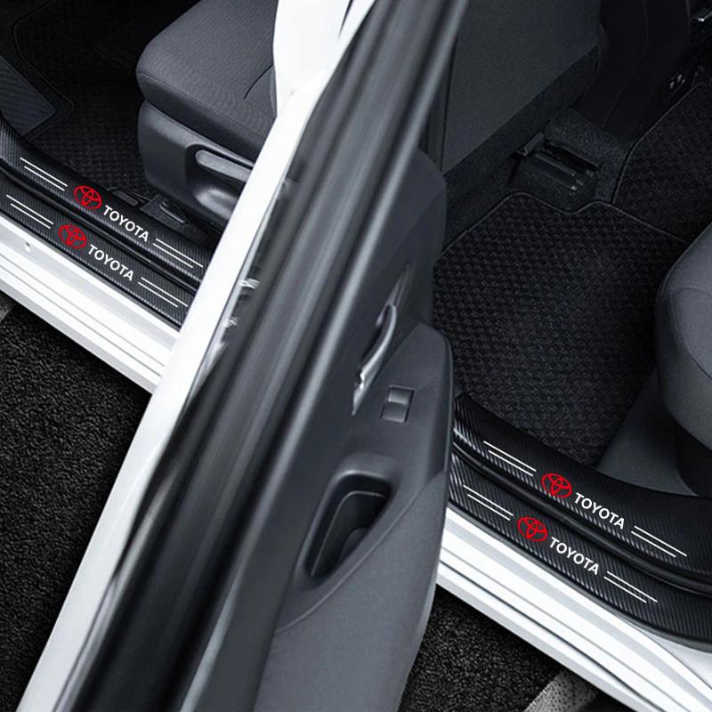 Autocolante Protectoare Praguri Uși Mașină Decor Transparent Bandă Prag Pentru Toyota GRsport Crown Hilux Aygo Auris Camry OY3