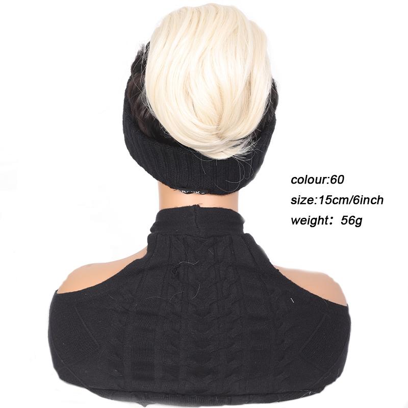 

Короткий хвост с завязками на шнурке для волос естественно мягкий и подходит для повседневного использования женщинами.