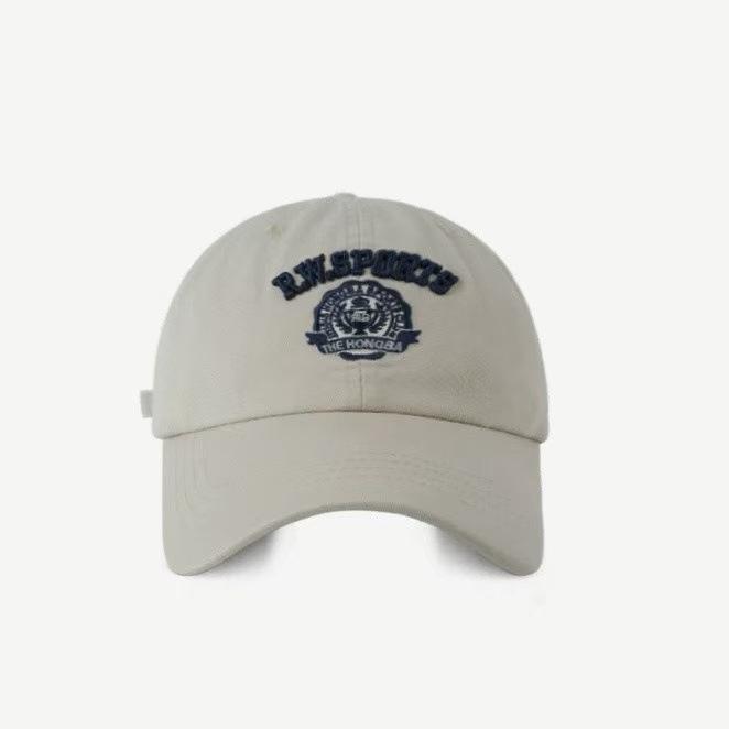 Embroidered Big Headed Baseball Cap  A Fashionable and Versatile Soft Top Baseball Cap for Both Men and Women In Spring and Summer