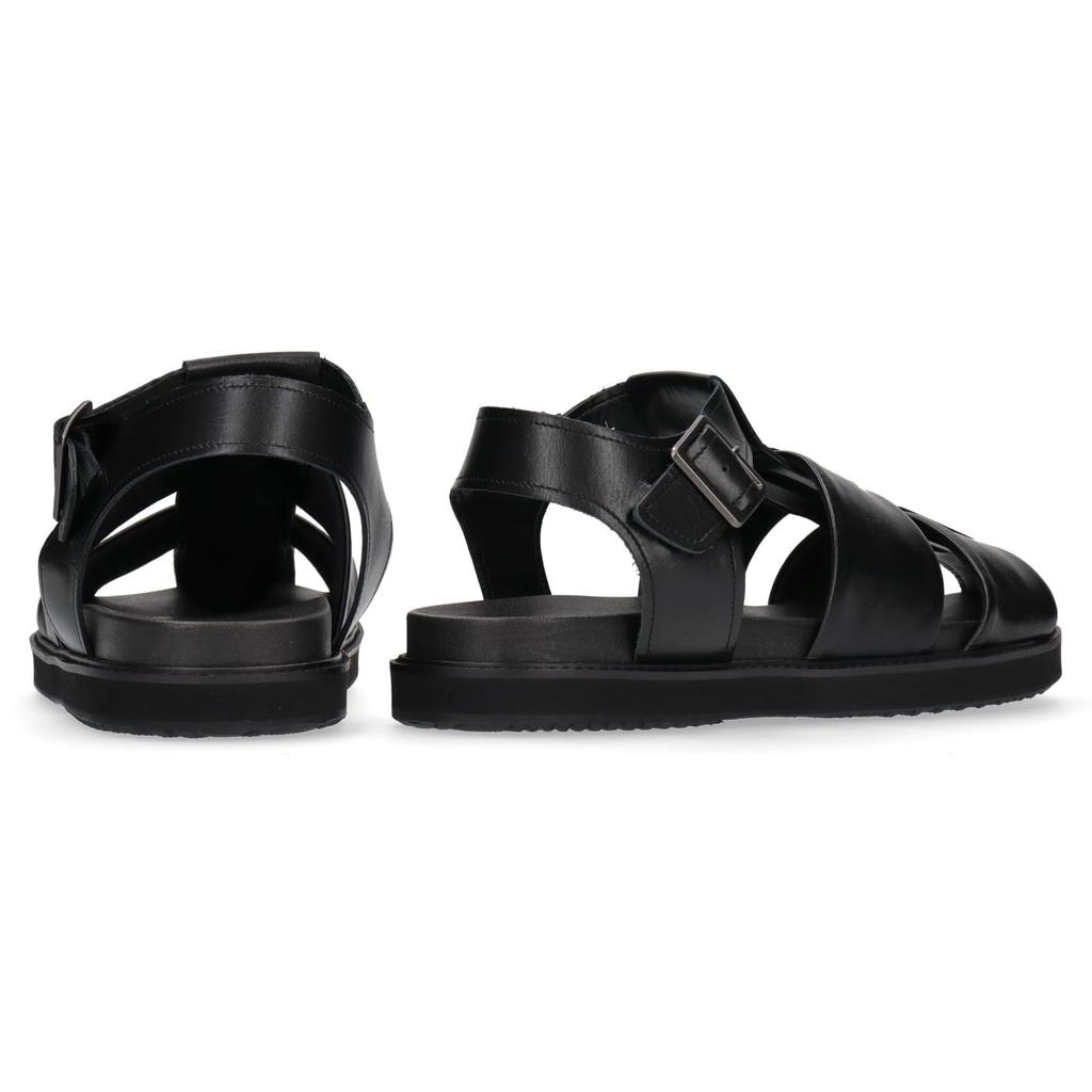 Spingle SP-1714 Schwarze Sandalen, Größe LL (27,5 cm), Männer und Frauen