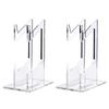 1/2PCS Clear 2 Layer PS5 PS4 Controller Stand With Headphone Holder Game Accessories Organizer Storage Rack For 1/2 Controllers