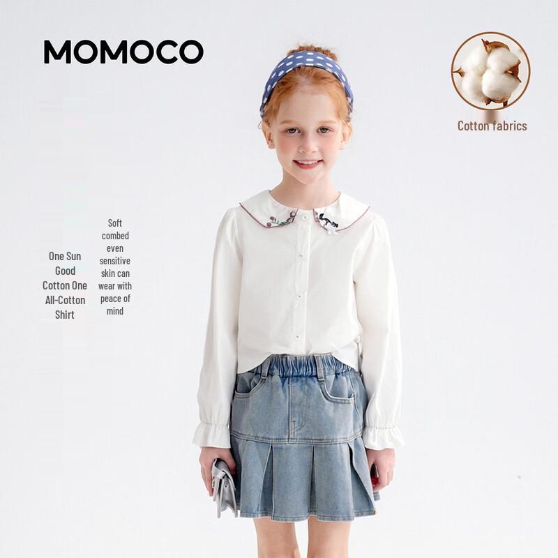 Сладкая повседневная блузка с длинным рукавом для девочек MOMOCO 105