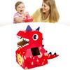 Papierové kostýmy hlavy dinosaura Hračka DIY Nositeľné Interaktívne Kartónové Kostýmy hlavy dinosaura pre