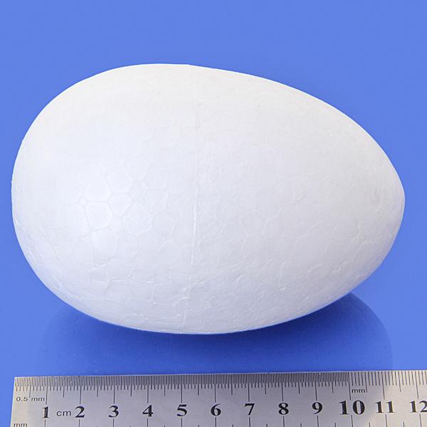 4 Foam Easter Egg Craft White Symbol 115mm