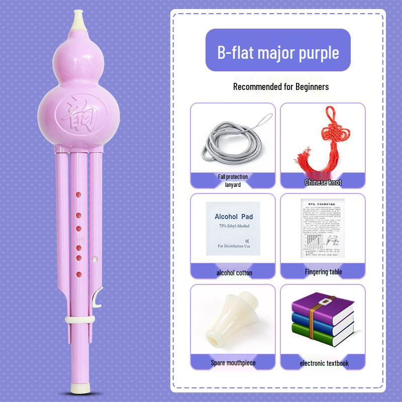 B Flat & C Key Ethnic Gourd Flute for Students & Beginners