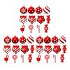 36Pcs Xmas Tree Ornament Plastic Enhanced Ambience Cute Look Xmas Tree Hanging Decoration for Home I
