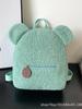 Women's Plush Backpack with Cute Bear Ears - Autumn/Winter Korean-Style Parent-Child Bag for Girls