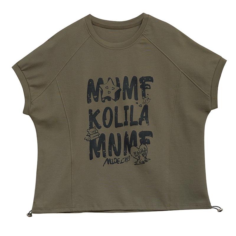 DIMANAF 2026 Plus Size Summer Women T-Shirts Casual Lady Tops Tunic Shirt Printing Oversize Loose Tees Cotton