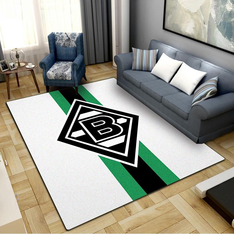 Borussia Mönchengladbach Carpet Rug for Living Room Bedroom Home Sofa Decoration, Kids play Non-slip Floor Mat